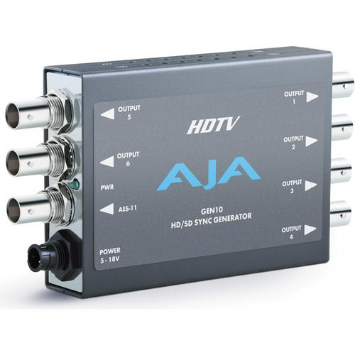 AJA GEN10 HD/SD/AES Sync Generator with Universal Power GEN10, AJA, GEN10, HD/SD/AES, Sync, Generator, with, Universal, Power, GEN10