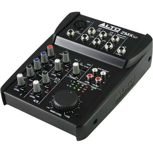 Alto Zephyr ZMX52 5-Channel Compact Audio Mixer ZMX52, Alto, Zephyr, ZMX52, 5-Channel, Compact, Audio, Mixer, ZMX52,