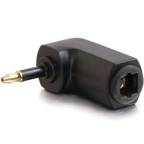 C2G Velocity Right Angle TOSLINK to Mini Plug Adapter 40017