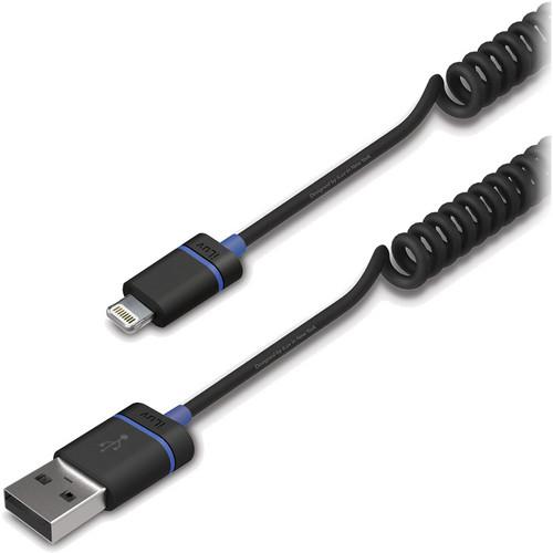 iLuv Premium Coiled Charge/Sync Cable With Lightning ICB261, iLuv, Premium, Coiled, Charge/Sync, Cable, With, Lightning, ICB261,