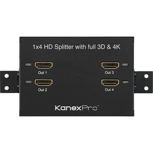 KanexPro 1x4 ProBar HDMI Splitter with 3D & 4K HD4PTBSP, KanexPro, 1x4, ProBar, HDMI, Splitter, with, 3D, 4K, HD4PTBSP,