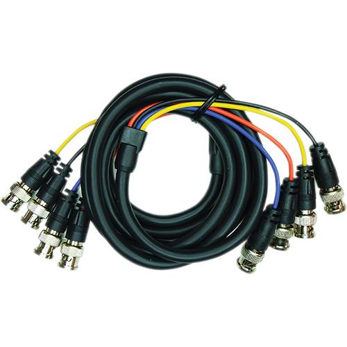 MG Electronics 6' 4 BNC Male to Male Cable Assembly QBNC-6
