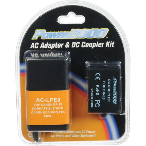 Power2000 AC-LPE8 AC Adapter and DC Coupler Kit AC-LPE8