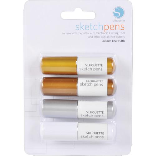 silhouette Sketch Pen Metallic Pack (4 Pens) SILH-PEN-MTL, silhouette, Sketch, Pen, Metallic, Pack, 4, Pens, SILH-PEN-MTL,