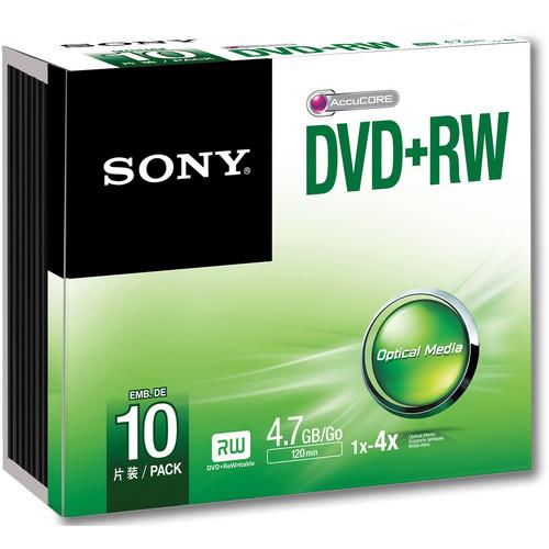 Sony DVD RW 4.7GB Storage Media Disc (10-Pack) 10DPW47SS, Sony, DVD, RW, 4.7GB, Storage, Media, Disc, 10-Pack, 10DPW47SS,