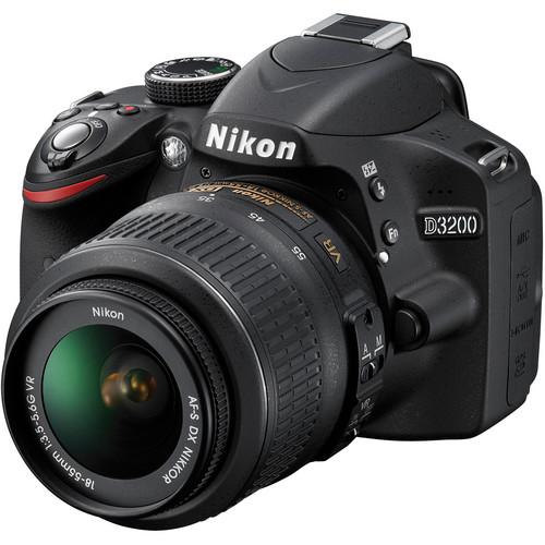 Used Nikon D3200 DSLR Camera with 18-55mm Lens (Black) 25492B