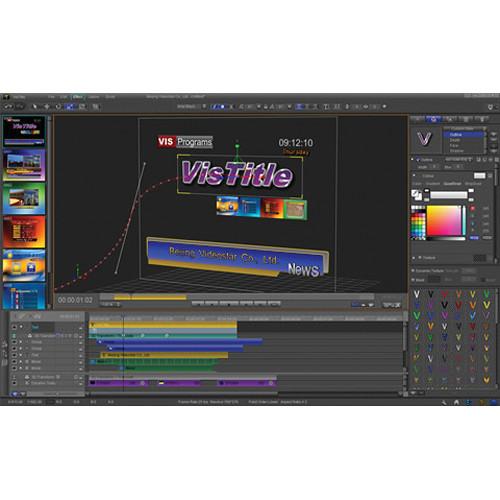 VisTitle 2.0 3D Title Effects Plug-In for EDIUS 6.0 VISTITLE 2