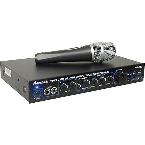 Acesonic USA  KM-112 Vocal Mixer with USB KM-112, Acesonic, USA, KM-112, Vocal, Mixer, with, USB, KM-112, Video
