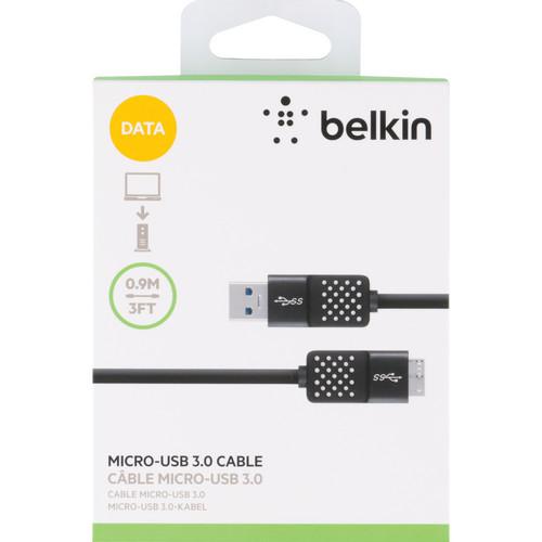 Belkin  Micro USB 3.0 Cable (3') F2CU011BT03, Belkin, Micro, USB, 3.0, Cable, 3', F2CU011BT03, Video