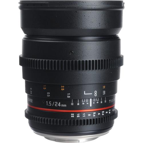 Bower 24mm T1.5 Ultra-Fast Wide-Angle Cine Lens SLY24VDOD, Bower, 24mm, T1.5, Ultra-Fast, Wide-Angle, Cine, Lens, SLY24VDOD,