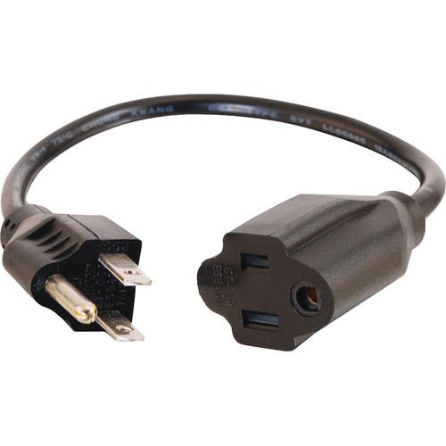 C2G 18 AWG Outlet Saver Power Extension Cord NEMA 5-15P to 03114