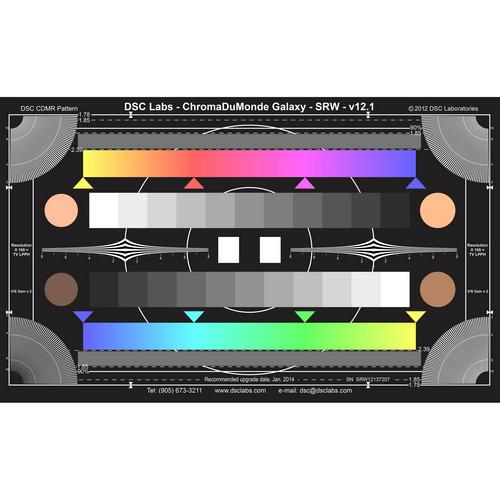 DSC Labs ChromaDuMonde Galaxy Test Chart (SRW) GXS