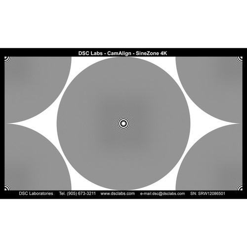 DSC Labs SineZone Test Chart for Digital Camera (Prefix SRW) SZS
