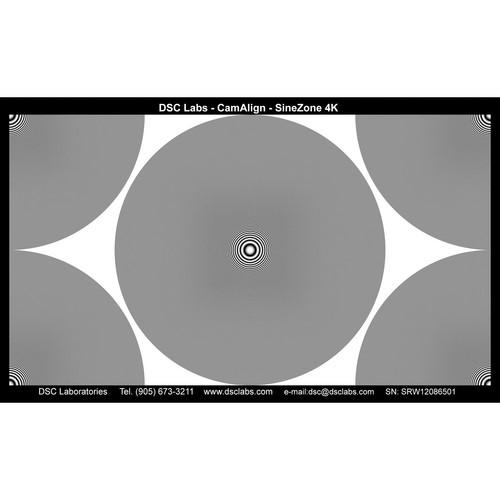 DSC Labs SineZone Test Chart for Digital Camera (Prefix SRW) SZS, DSC, Labs, SineZone, Test, Chart, Digital, Camera, Prefix, SRW, SZS