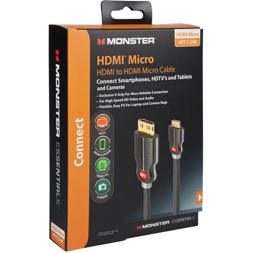 Monster Cable 4' Digital Life SuperThin HDMI Cable (Black), Monster, Cable, 4', Digital, Life, SuperThin, HDMI, Cable, Black,
