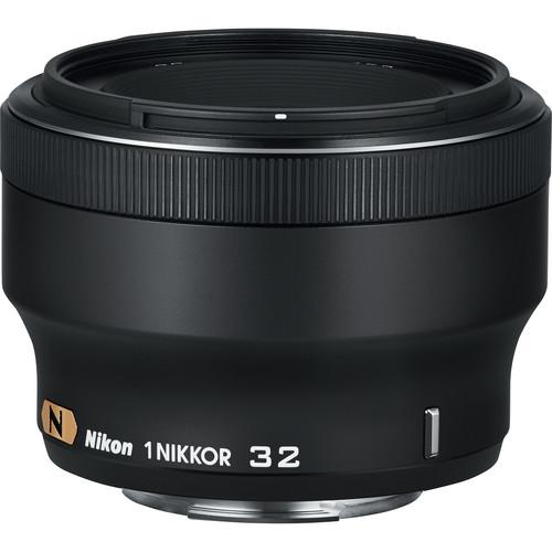 Nikon  1 NIKKOR 32mm f/1.2 Lens (Black) 3359, Nikon, 1, NIKKOR, 32mm, f/1.2, Lens, Black, 3359, Video