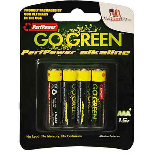 PerfPower GoGreen AAA Alkaline Batteries (4-Pack) 24002