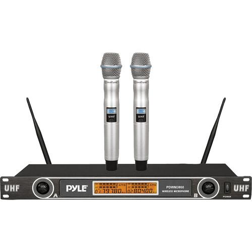 Pyle Pro 2.4 GHz Rackmount Dual Wireless Handheld PDWM3800