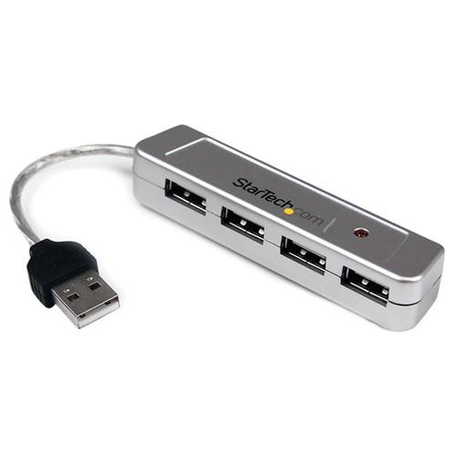 StarTech Mini 4-Port USB 2.0 Hub (Silver) ST4200MINI