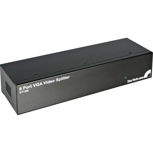 StarTech ST128L 8 Port VGA Video Splitter (250 MHz, Black)
