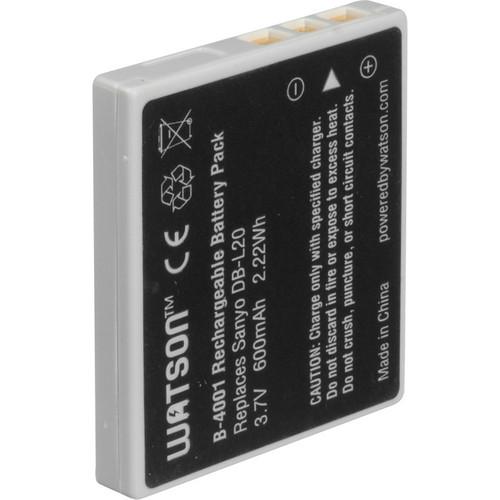 Watson DB-L20 Lithium-Ion Battery Pack (3.7V, 600mAh) B-4001