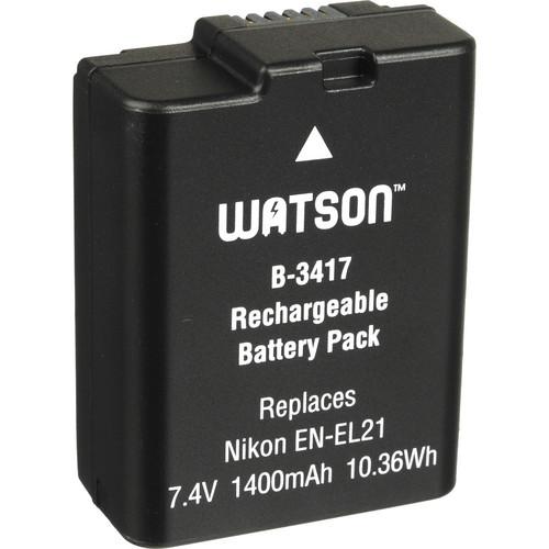Watson EN-EL21 Lithium-Ion Battery Pack (7.4V, 1400mAh) B-3417, Watson, EN-EL21, Lithium-Ion, Battery, Pack, 7.4V, 1400mAh, B-3417