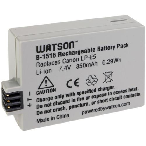 Watson LP-E5 Lithium-Ion Battery Pack (7.4V, 850mAh) B-1516