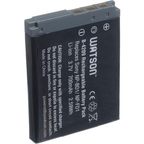 Watson NP-FD1 Lithium-Ion Battery Pack (3.7V, 700mAh) B-4209, Watson, NP-FD1, Lithium-Ion, Battery, Pack, 3.7V, 700mAh, B-4209,