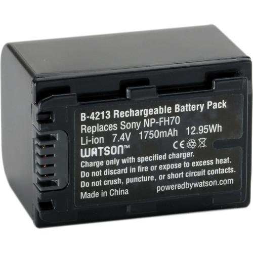 Watson NP-FH70 Lithium-Ion Battery Pack (7.4V, 1750mAh) B-4213, Watson, NP-FH70, Lithium-Ion, Battery, Pack, 7.4V, 1750mAh, B-4213
