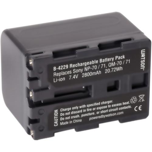 Watson NP-QM71D Lithium-Ion Battery Pack (7.4V, 2800mAh) B-4229, Watson, NP-QM71D, Lithium-Ion, Battery, Pack, 7.4V, 2800mAh, B-4229