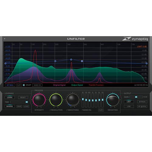 Zynaptiq UNFILTER - Adaptive Tonal Contour Linearization ZYN-UF1