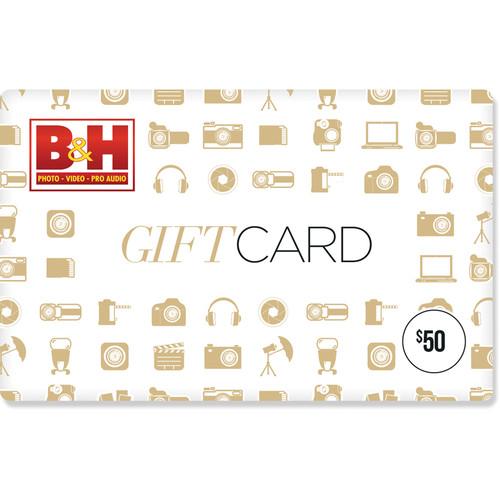 $50 Gift Card, B&H, Video, $50, Gift, Card, Video