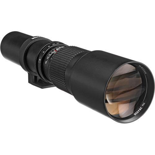 Bower 500mm f/8 Manual Focus Telephoto Lens for Canon FD