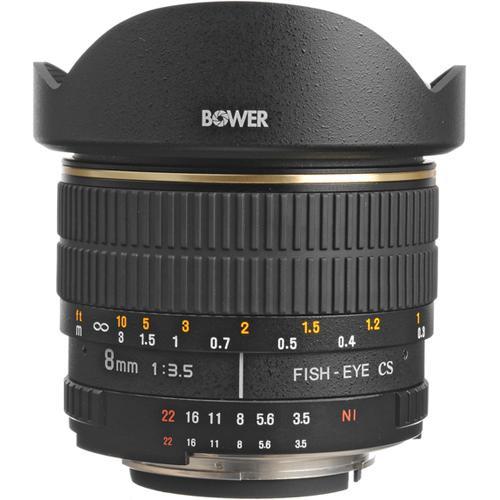 Bower SLY 358N 8mm f/3.5 Fisheye Lens for Nikon APS-C SLY358N