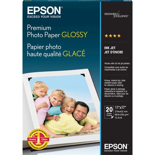 Epson Premium Glossy Photo Paper 11x17