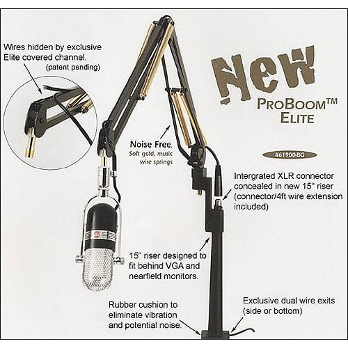 O.C. White ProBoom Elite Microphone Arm System 61900-BG