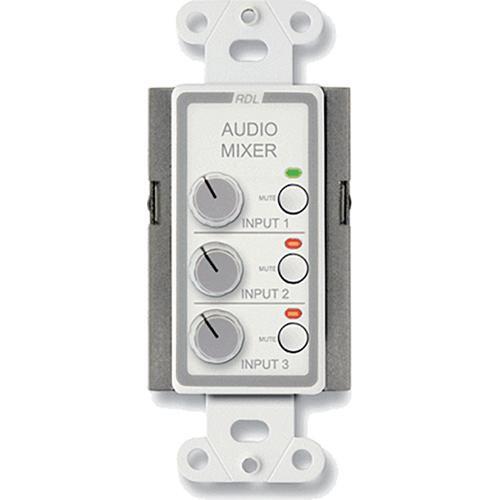 RDL D-RC3M Audio Mixing Remote Control with Muting (White), RDL, D-RC3M, Audio, Mixing, Remote, Control, with, Muting, White,