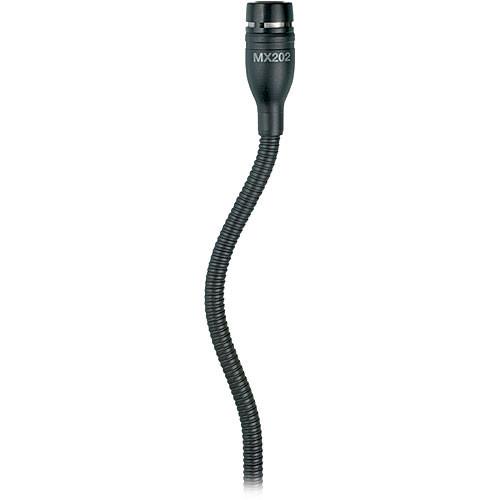 Shure MX202BC - Microphone with In-Line Preamp (Black) MX202B/C