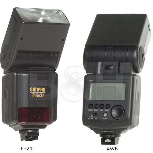 Sunpak PZ-5000AF TTL Flash for Minolta Cameras 050M