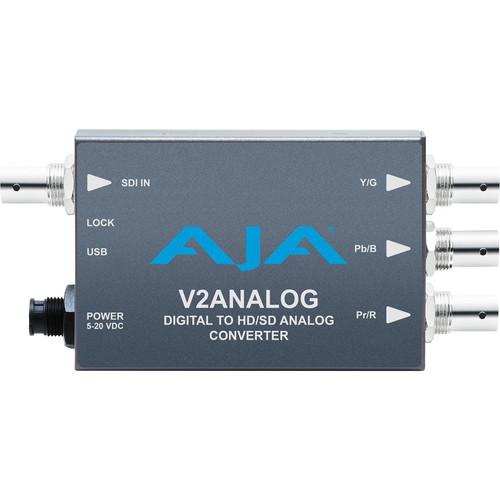 AJA V2Analog HD/SD-SDI to Analog Mini-Converter V2ANALOG, AJA, V2Analog, HD/SD-SDI, to, Analog, Mini-Converter, V2ANALOG,