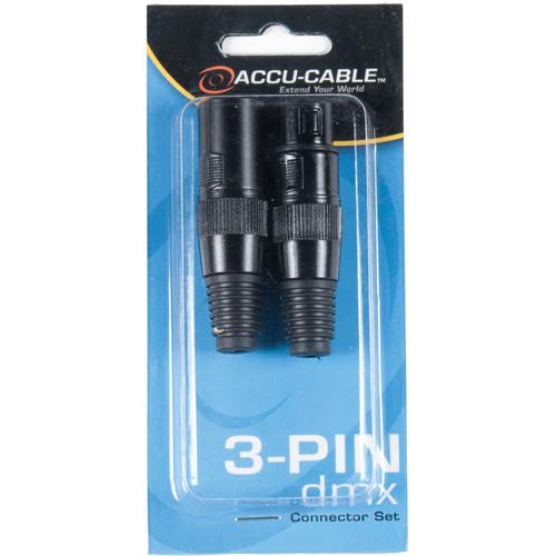 American DJ 3-Pin XLR Male and Female Connectors Set ACXLR3PSET
