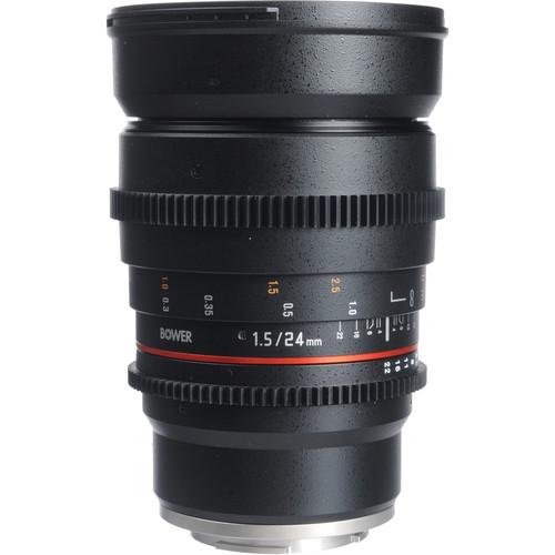 Bower 24mm T1.5 Ultra-Fast Wide-Angle Cine Lens SLY24VDSE, Bower, 24mm, T1.5, Ultra-Fast, Wide-Angle, Cine, Lens, SLY24VDSE,