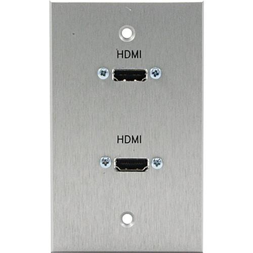 Comprehensive Single Gang Wall Plate with HDMI WP-1795-E-P-AB, Comprehensive, Single, Gang, Wall, Plate, with, HDMI, WP-1795-E-P-AB