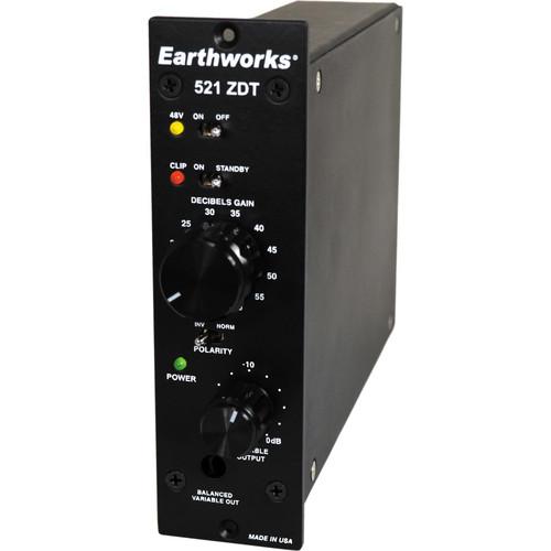 Earthworks 521 ZDT Single-Channel Mic Preamplifier for 500 521, Earthworks, 521, ZDT, Single-Channel, Mic, Preamplifier, 500, 521