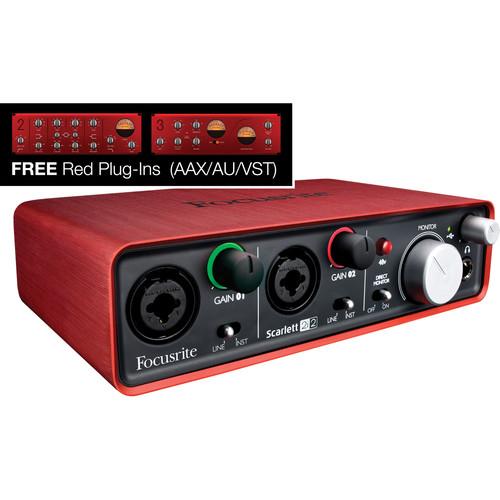 Focusrite Scarlett 2i2 USB Interface and Recording Accessories, Focusrite, Scarlett, 2i2, USB, Interface, Recording, Accessories