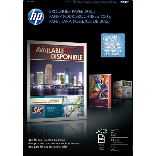 HP Laser Matte Brochure Paper - 200 gsm, 8.5 x 11
