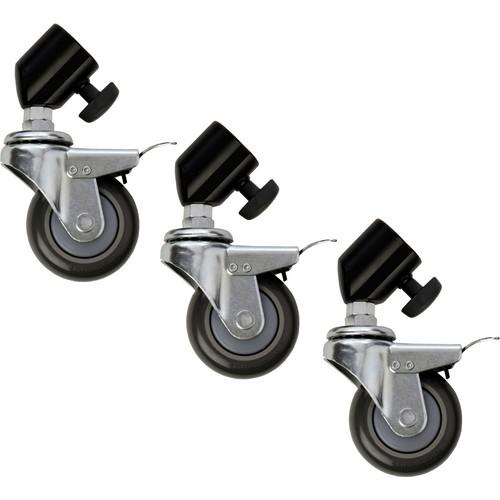 Impact Locking Caster Set for Light Stands with 25mm LSA-LW25
