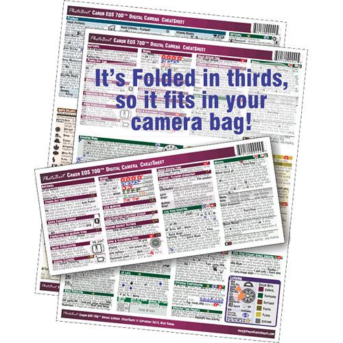 User manual PhotoBert Cheat Sheet for Canon EOS 70D Digital SLR 