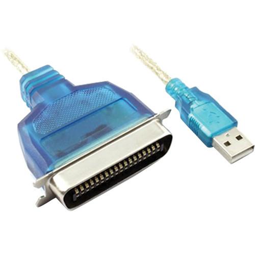 Prudent Way 6' Male USB to Male Parallel Printer PWI-USB-PARA
