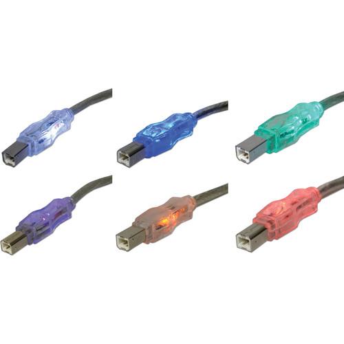 QVS USB 2.0 Translucent Lighted Cable CC2209C-06L, QVS, USB, 2.0, Translucent, Lighted, Cable, CC2209C-06L,